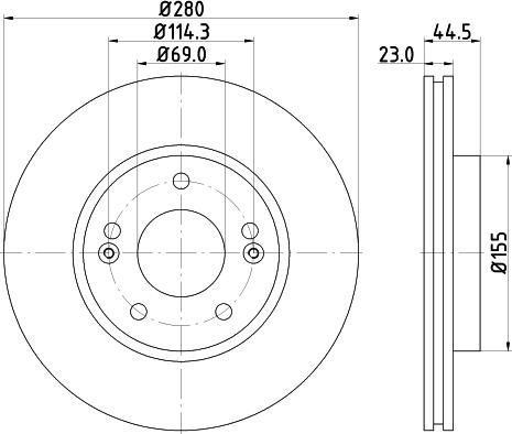 HELLA 8DD 355 131-361 - Discofreno www.autoricambit.com