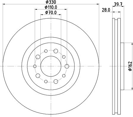 HELLA 8DD 355 118-751 - Discofreno www.autoricambit.com