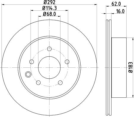 HELLA 8DD 355 118-711 - Discofreno www.autoricambit.com