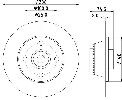 HELLA 8DD 355 113-441 - Discofreno www.autoricambit.com