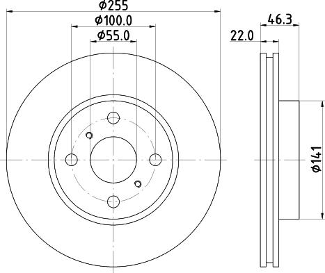 HELLA 8DD 355 113-581 - Discofreno www.autoricambit.com