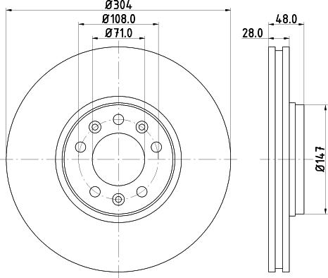 HELLA 8DD 355 113-671 - Discofreno www.autoricambit.com