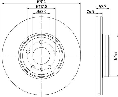 HELLA 8DD 355 113-881 - Discofreno www.autoricambit.com