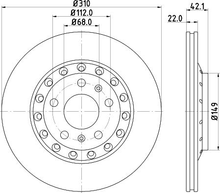 HELLA 8DD 355 113-341 - Discofreno www.autoricambit.com