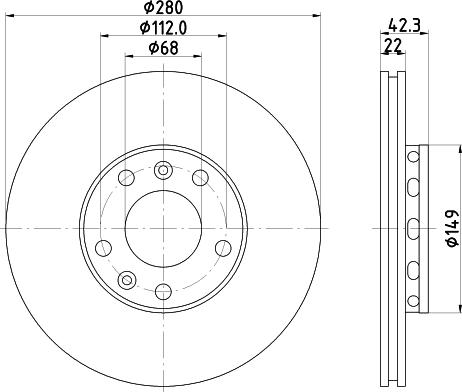 HELLA 8DD 355 113-321 - Discofreno www.autoricambit.com