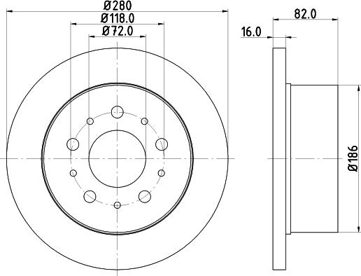 HELLA 8DD 355 113-711 - Discofreno www.autoricambit.com