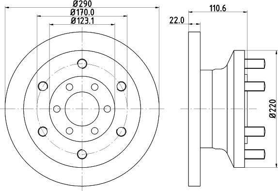 HELLA 8DD 355 117-501 - Discofreno www.autoricambit.com