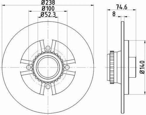 HELLA 8DD 355 117-311 - Discofreno www.autoricambit.com