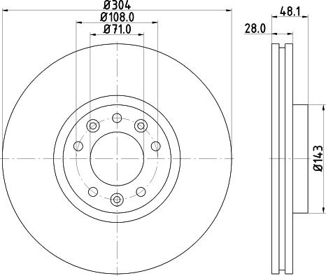 HELLA 8DD 355 117-331 - Discofreno www.autoricambit.com