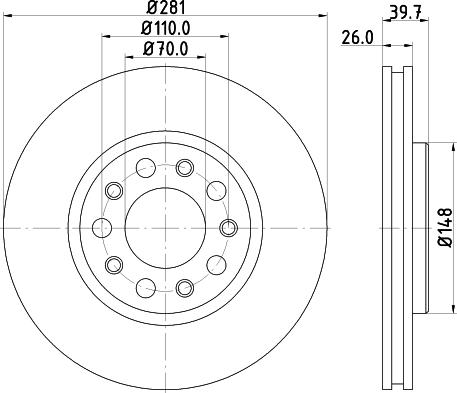 HELLA 8DD 355 117-231 - Discofreno www.autoricambit.com