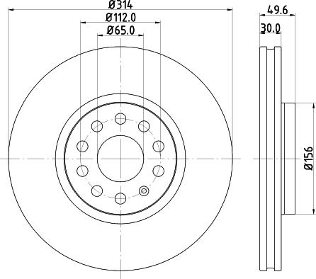 HELLA 8DD 355 117-791 - Discofreno www.autoricambit.com