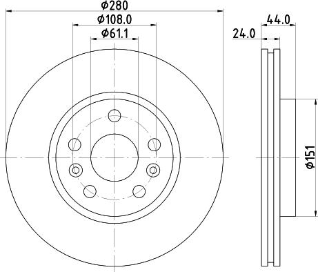 HELLA 8DD 355 117-781 - Discofreno www.autoricambit.com