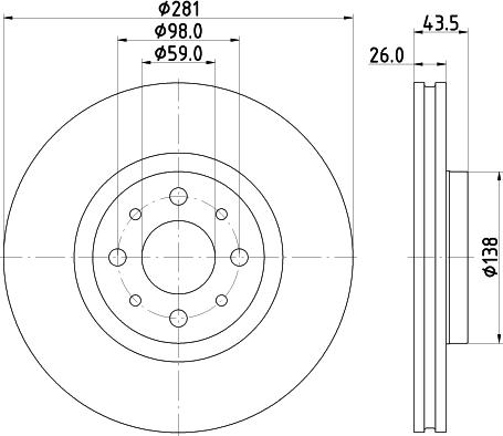 HELLA 8DD 355 134-971 - Discofreno www.autoricambit.com