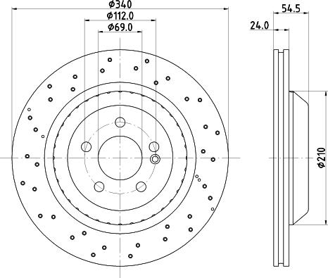 HELLA 8DD 355 134-582 - Discofreno www.autoricambit.com