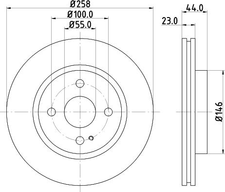 HELLA 8DD 355 134-001 - Discofreno www.autoricambit.com