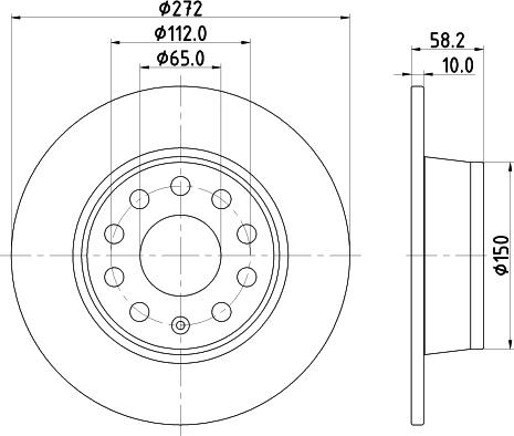 HELLA 8DD 355 131-811 - Discofreno www.autoricambit.com