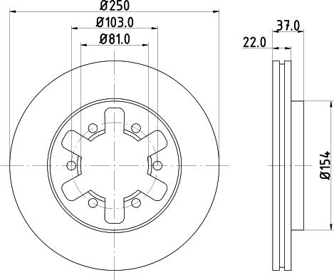 HELLA 8DD 355 133-931 - Discofreno www.autoricambit.com