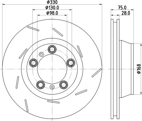 HELLA 8DD 355 133-601 - Discofreno www.autoricambit.com