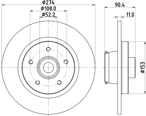 HELLA 8DD 355 133-851 - Discofreno www.autoricambit.com