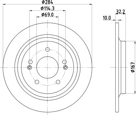 HELLA 8DD 355 132-921 - Discofreno www.autoricambit.com