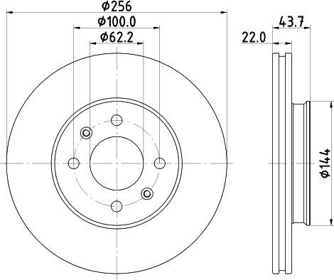 HELLA 8DD 355 132-081 - Discofreno www.autoricambit.com