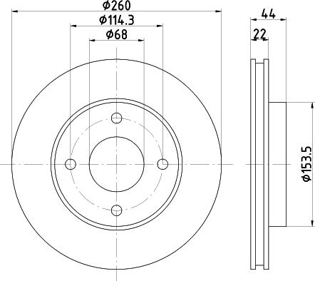 HELLA 8DD 355 129-901 - Discofreno www.autoricambit.com