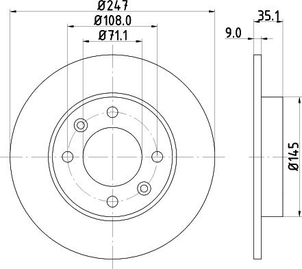 HELLA 8DD 355 124-961 - Discofreno www.autoricambit.com