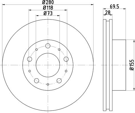 HELLA 8DD 355 124-901 - Discofreno www.autoricambit.com