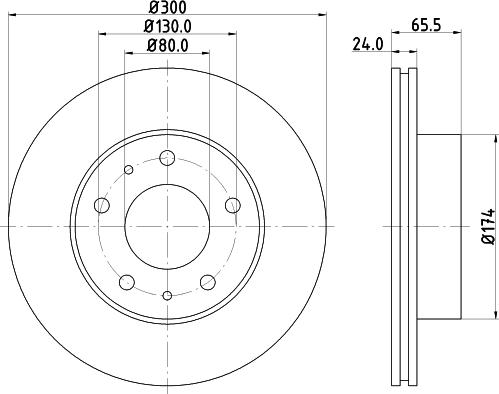 HELLA 8DD 355 124-821 - Discofreno www.autoricambit.com