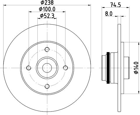 HELLA 8DD 355 125-161 - Discofreno www.autoricambit.com