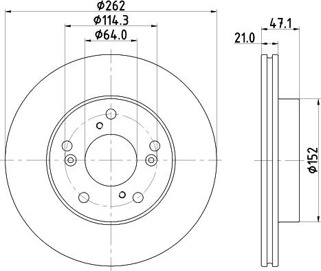 HELLA 8DD 355 126-951 - Discofreno www.autoricambit.com