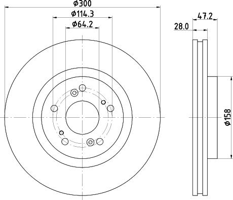 HELLA 8DD 355 126-791 - Discofreno www.autoricambit.com