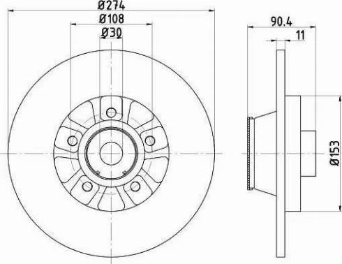 HELLA 8DD 355 120-571 - Discofreno www.autoricambit.com