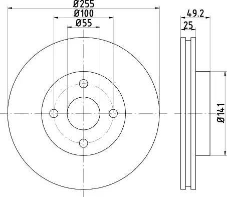 HELLA 8DD 355 120-261 - Discofreno www.autoricambit.com