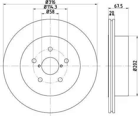 HELLA 8DD 355 120-201 - Discofreno www.autoricambit.com