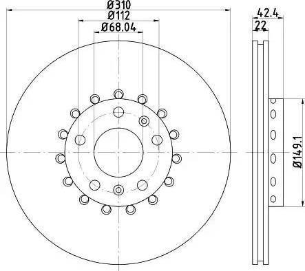 HELLA 8DD 355 121-751 - Discofreno www.autoricambit.com