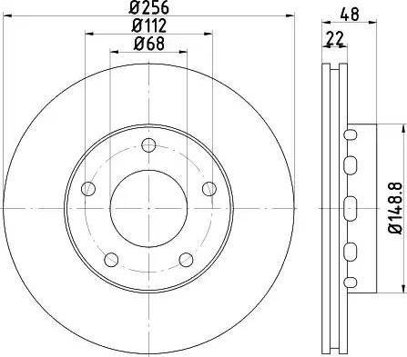 HELLA 8DD 355 115-181 - Discofreno www.autoricambit.com