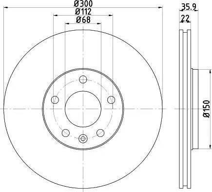 HELLA 8DD 355 111-831 - Discofreno www.autoricambit.com