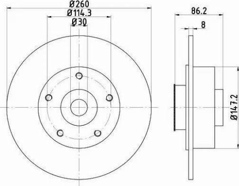 HELLA 8DD 355 120-081 - Discofreno www.autoricambit.com