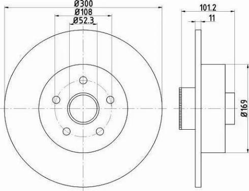 HELLA 8DD 355 120-121 - Discofreno www.autoricambit.com