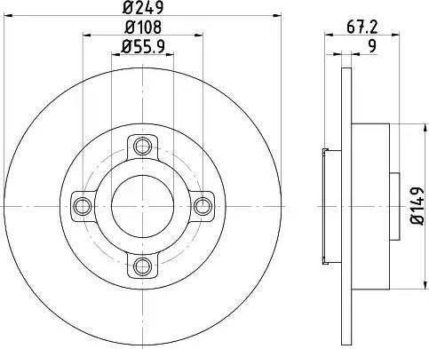 HELLA 8DD 355 111-331 - Discofreno www.autoricambit.com