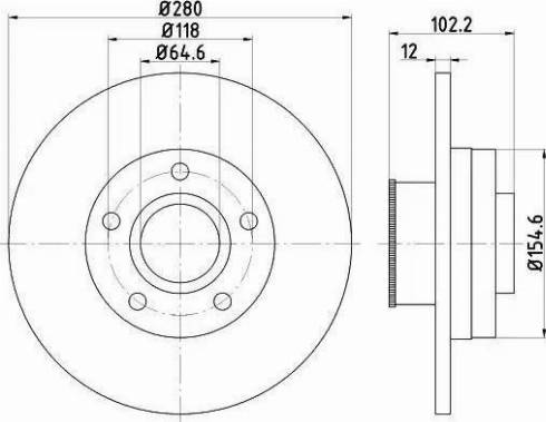 HELLA 8DD 355 113-401 - Discofreno www.autoricambit.com