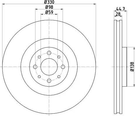 HELLA 8DD 355 122-481 - Discofreno www.autoricambit.com