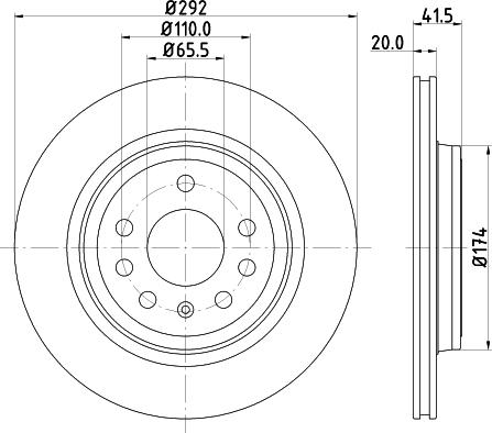 HELLA 8DD 355 122-542 - Discofreno www.autoricambit.com