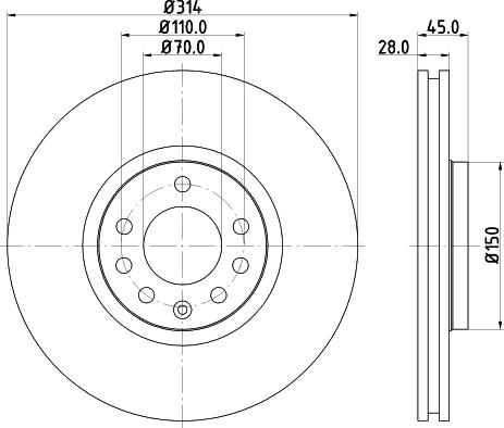 HELLA 8DD 355 122-562 - Discofreno www.autoricambit.com