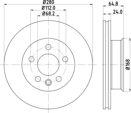 HELLA 8DD 355 122-392 - Discofreno www.autoricambit.com