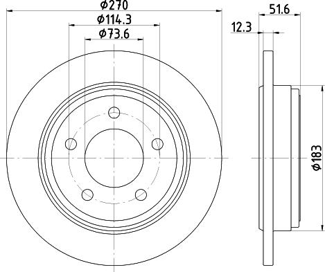 HELLA 8DD 355 122-361 - Discofreno www.autoricambit.com