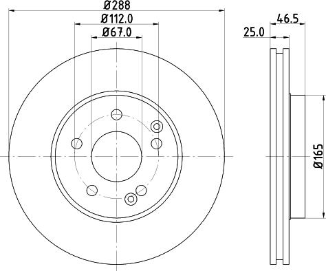 HELLA 8DD 355 127-551 - Discofreno www.autoricambit.com