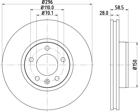 HELLA 8DD 355 127-091 - Discofreno www.autoricambit.com