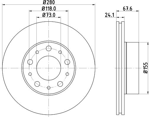 HELLA 8DD 355 127-811 - Discofreno www.autoricambit.com